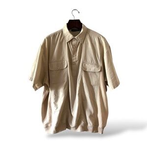 Canyon Ridge Men's Tan Short-Sleeve Shirt, 2XL
